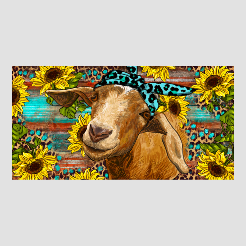 Goat With Sunflowers And Leopard Premium Hoodie by RanaPortraitStore | Teevron