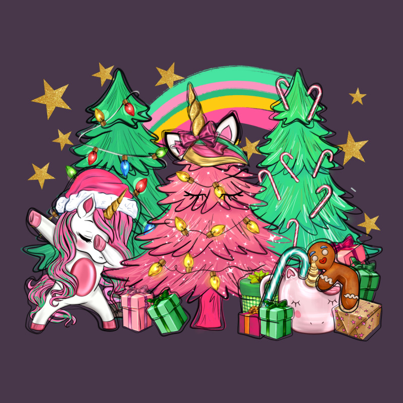 Unicorn Christmas Trees Heavyweight Hoodie by NancyCooperArtShop | Teevron