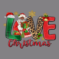 Love Christmas Black Santa Heavyweight Hoodie | Teevron