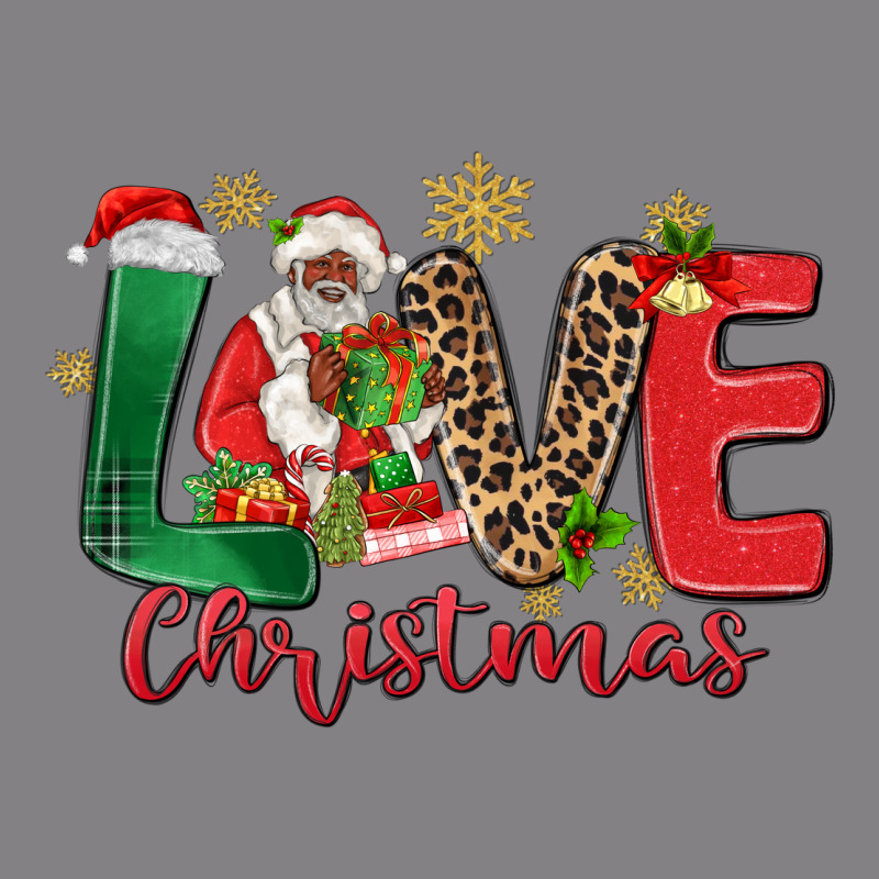 Love Christmas Black Santa Heavyweight Hoodie by MaliasSmallBusiness | Teevron