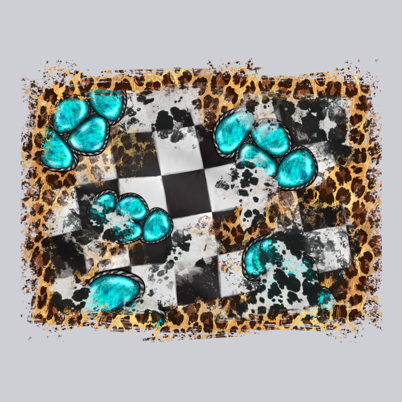 Race Leopard And Gemstone Background Heavyweight Sweatshirt by HRA Design Shop | Teevron