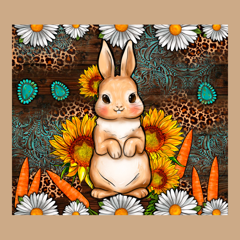 Rabbit Daisy Sunflower Leopard 20oz Tumbler Vintage Hoodie by Neo Western | Teevron