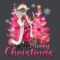 Pink Merry Christmas Black Santa Heavyweight Hoodie | Teevron