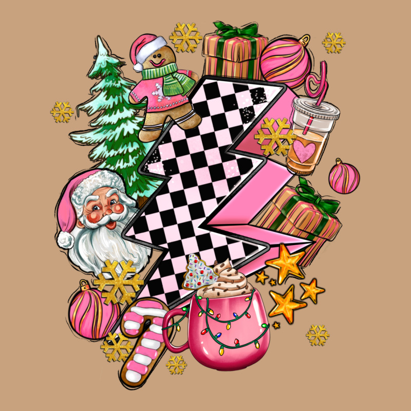 Pink Christmas Lightning Bolt Vintage Tee by AdoDesignShop | Teevron