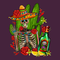 Skeleton With Sombrero And Tequila Long Sleeve Tee | Teevron