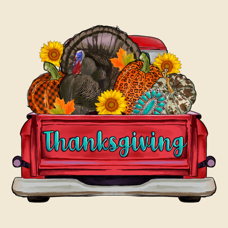 Thanksgiving Truck Turkey Pumpkin Ladies Tee by AdoDesignShop | Teevron