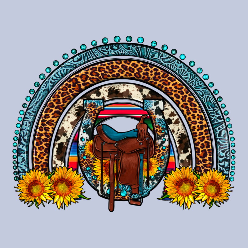 Saddle Sunflower Horseshoe Rainbow Long Sleeve Tee by Artiststas | Teevron
