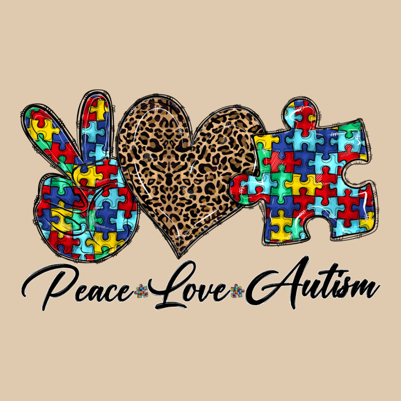 Peace Love Autism1 Heavyweight Sweatshirt by CowhideDigitalArt | Teevron
