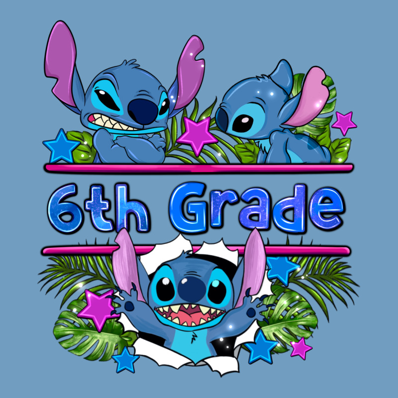 Preview Flower Stitch 6 Th Grade Urban Heavy Tee by AdoDesignShop | Teevron