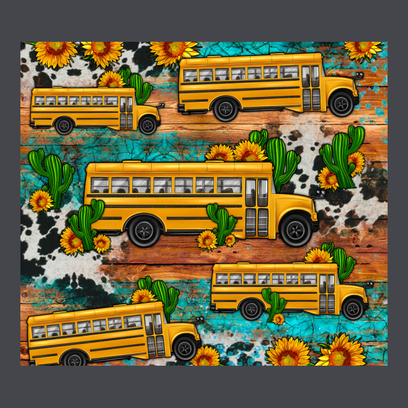 School Bus Cactus Sunflower Long Sleeve Tee by Artiststas | Teevron