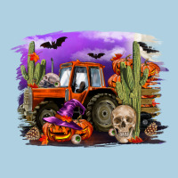 Halloween Tractor Premium Hoodie | Teevron