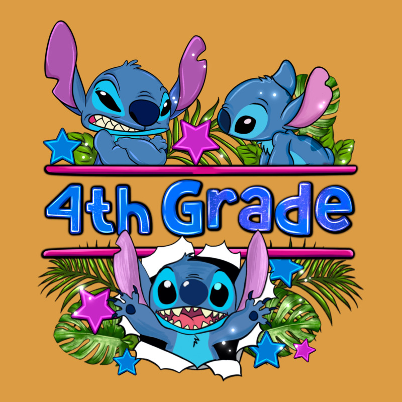Preview Flower Stitch 4 Th Grade Urban Heavy Tee by AdoDesignShop | Teevron