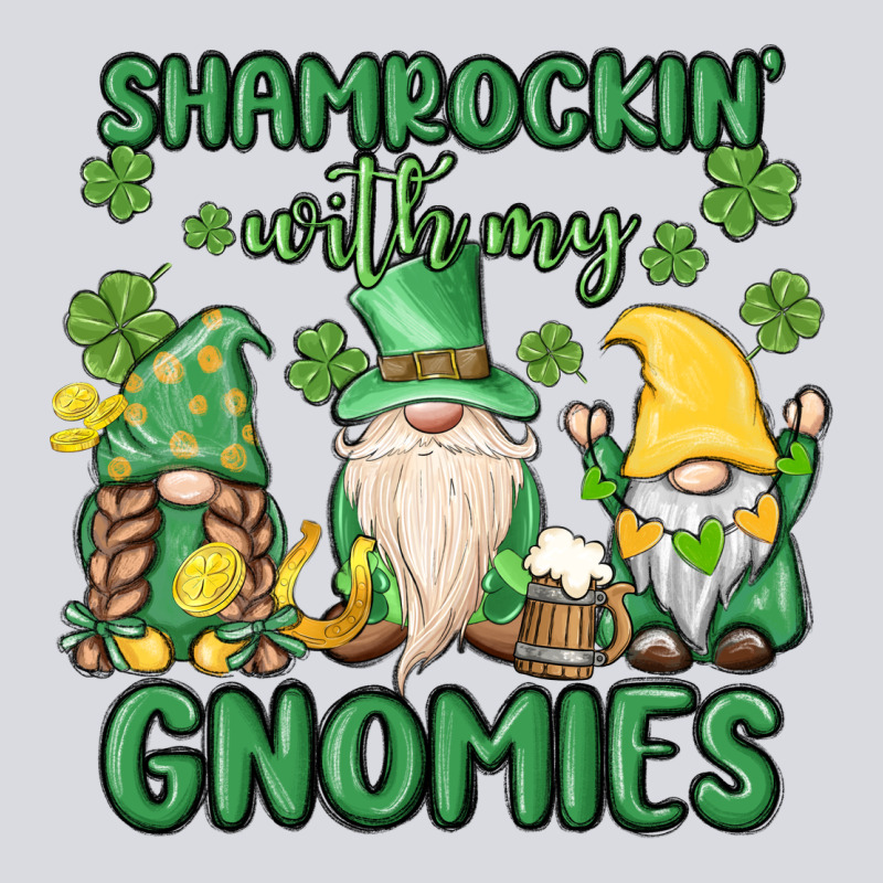 Shamrock With My Gnomies Zipper Hoodie by MaliasSmallBusiness | Teevron