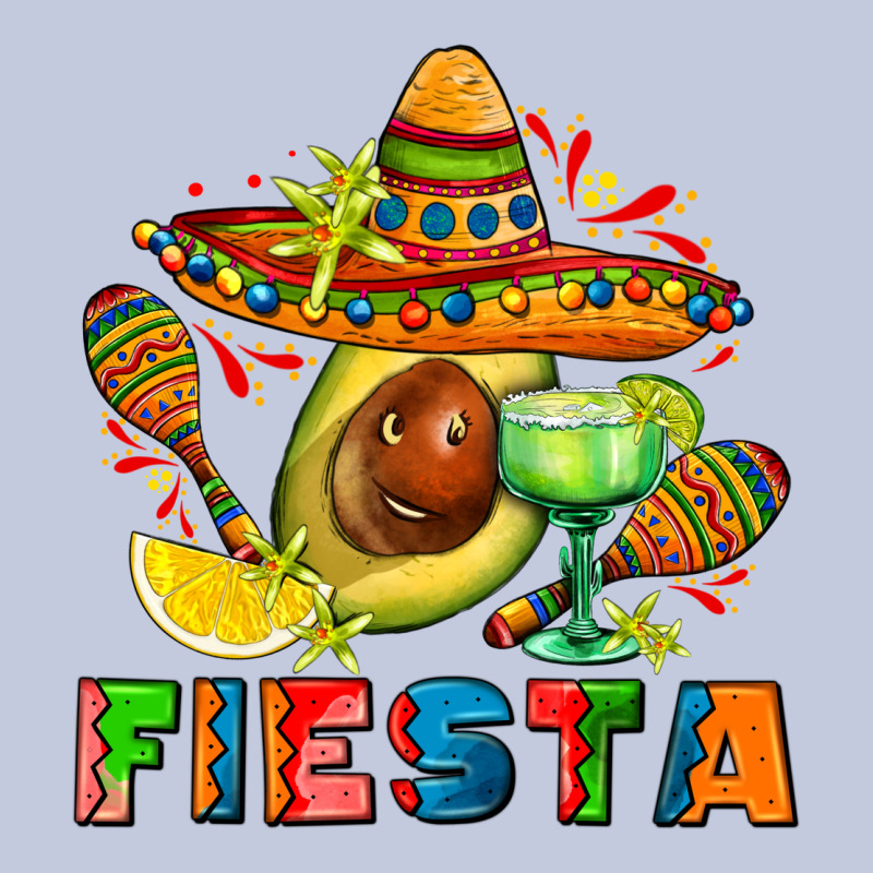 Fıesta With Avocado And Sombrero Long Sleeve Tee by AdoDesignShop | Teevron