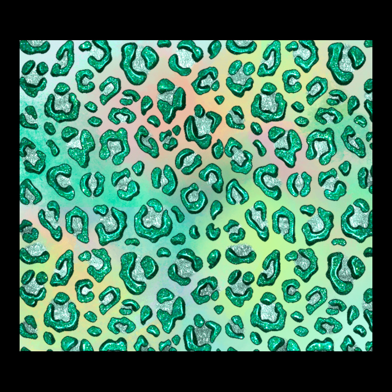 Green Leopard Glitter Urban Heavy Tee by JahusDesignShop | Teevron