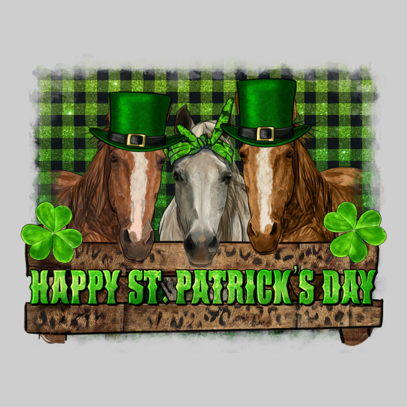Happy St. Patricks Day Horses With Leprechaun Premium Tee by RanaPortraitStore | Teevron