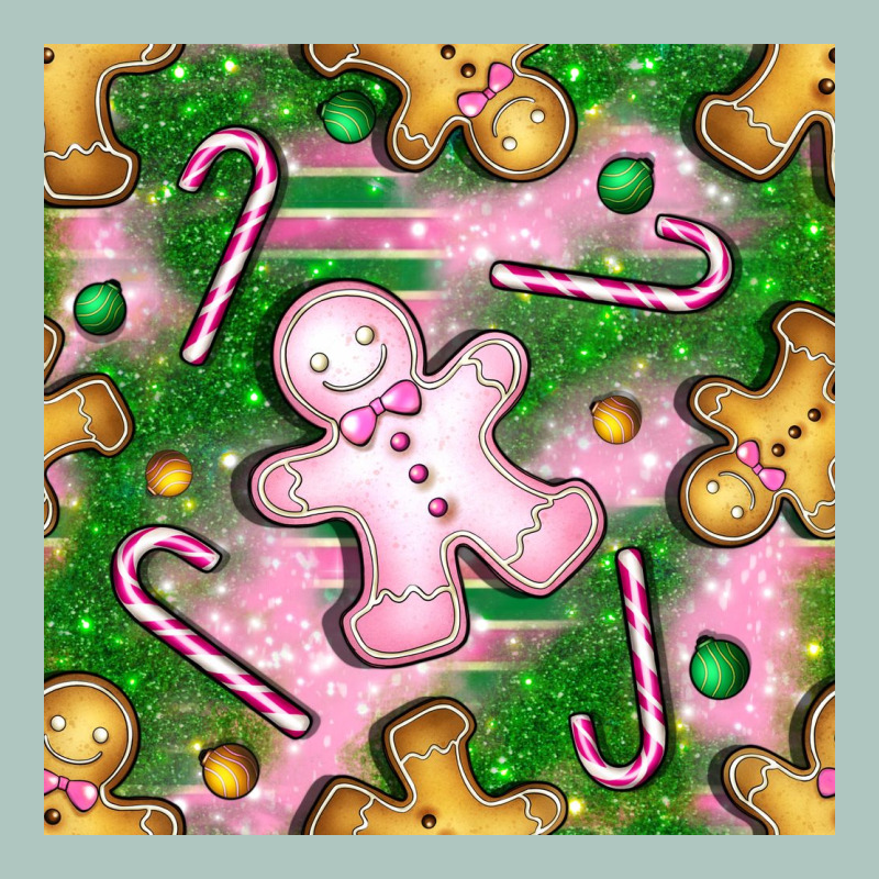 Christmas Smile Gingerbread Cookie Seamless Pattern Bbs Premium Sweatshirt by BundleAndBundleShop | Teevron