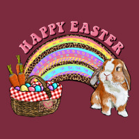 Happy Easter Bunny And Egg Basket Rainbow Premium Hoodie | Teevron