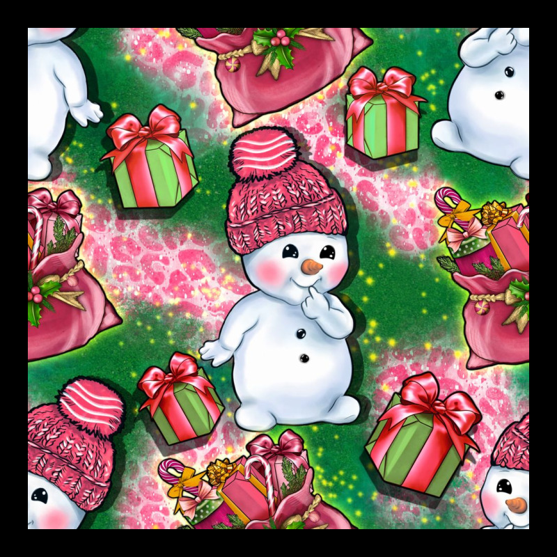 Cute Snowman And Gift Box With Leopard Seamless Pattern Bbs Premium Sweatshirt by BundleAndBundleShop | Teevron