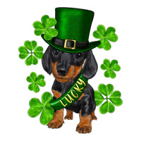 st. patricks day lucky dachshund puppy | Teevron