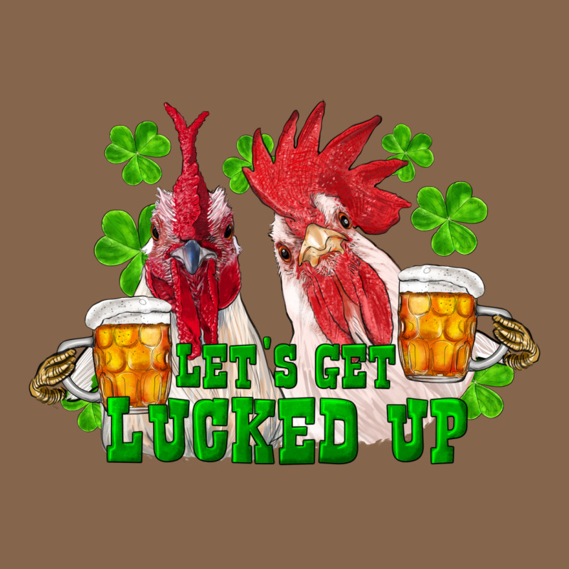 St. Patricks Day Roosters Lets Get Lucked Up Premium Tee by RanaPortraitStore | Teevron