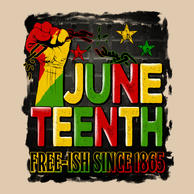 Juneteenth Fist Free Ish Since 1865 With Background Heavyweight Sweatshirt by HRA Design Shop | Teevron