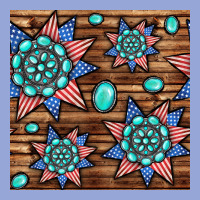 4th Of July Turquoise Gemstone Seamless Pattern Classic Tee | Teevron