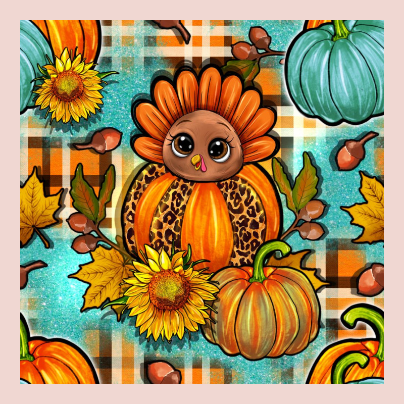 Thanksgiving Turkey With Tartan Seamless Pattern Bbs Premium Sweatshirt by BundleAndBundleShop | Teevron