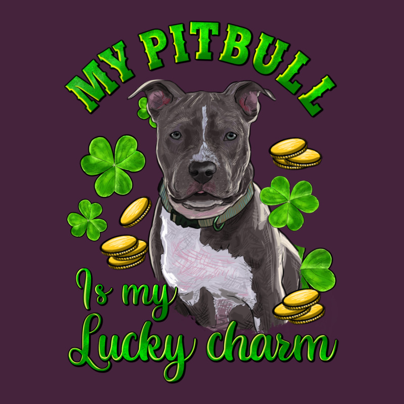 St Patricks Day My Pitbuli My Lucky Charm Premium Tee by RanaPortraitStore | Teevron