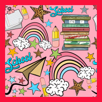School With Rainbow Seamless Pattern Classic Tee | Teevron