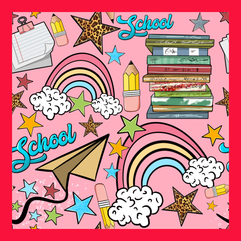 School With Rainbow Seamless Pattern Classic Tee by BundleAndBundleShop | Teevron