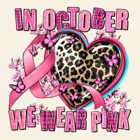 Western Leopard  In October We Wear Pink Heart Vintage Tee | Teevron