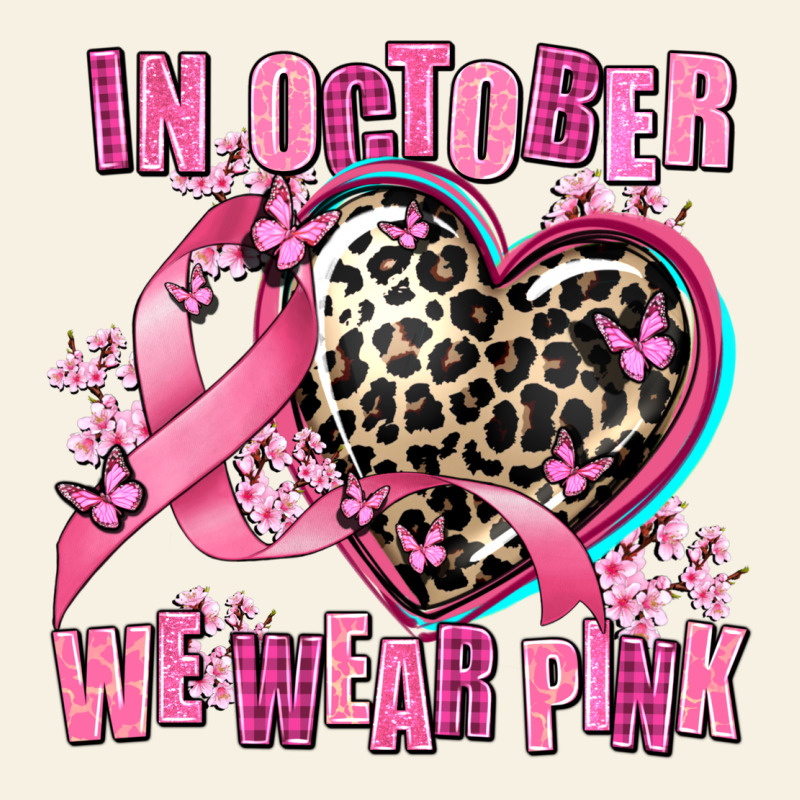 Western Leopard  In October We Wear Pink Heart Vintage Tee by AdoDesignShop | Teevron