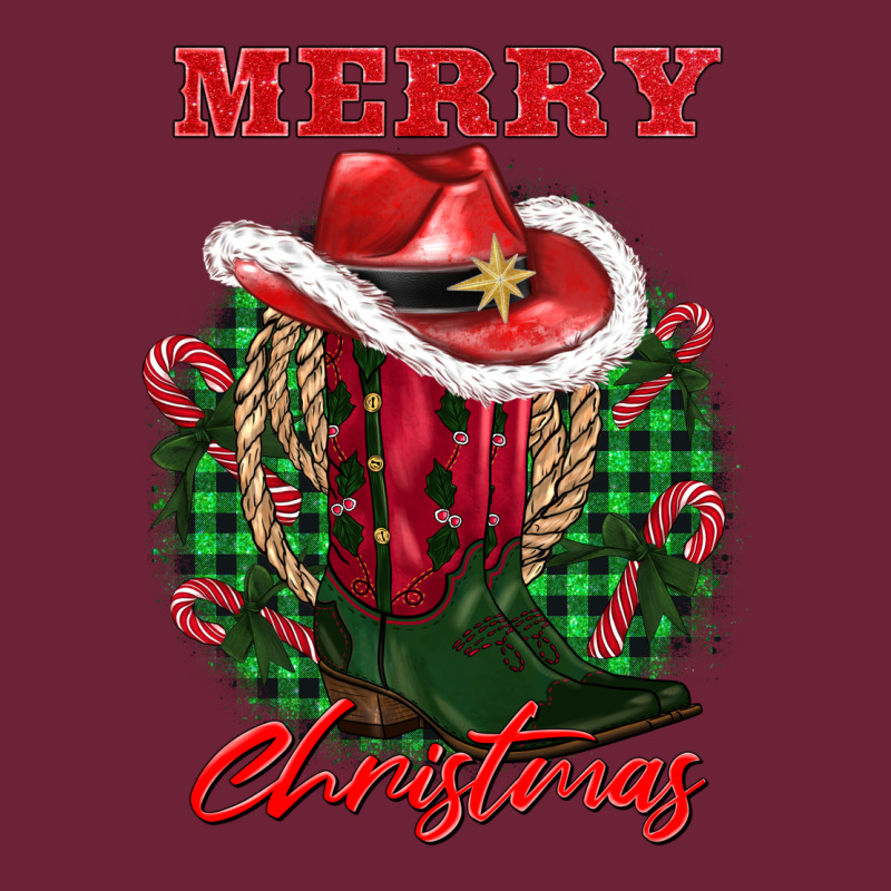 Merry Christmas Boots Hat Rope Long Sleeve Tee by AdoDesignShop | Teevron