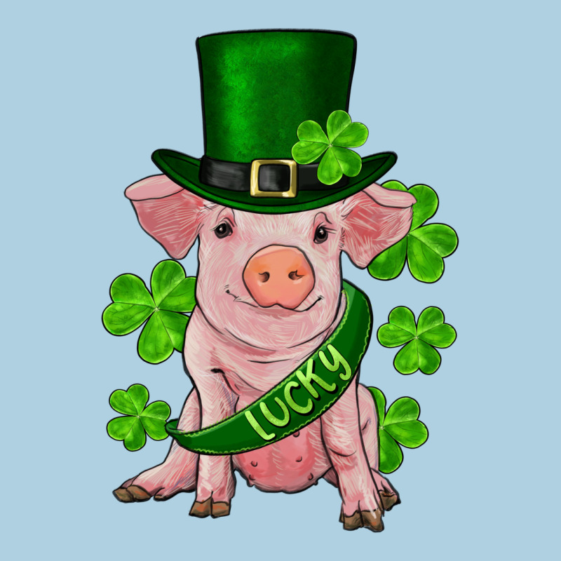 St. Patrick's Day Lucky Baby Pig Premium Hoodie by RanaPortraitStore | Teevron