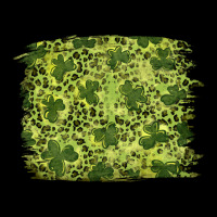 St Patricks Day Shamrock Leopard Background Premium Tee | Teevron