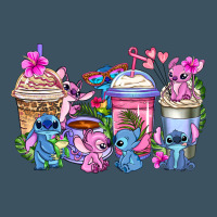 Stitch With Lilo Coffee Cups Urban Heavy Tee | Teevron