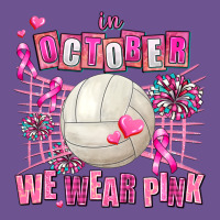 In October We Wear Pink Volleyball Vintage Tee | Teevron
