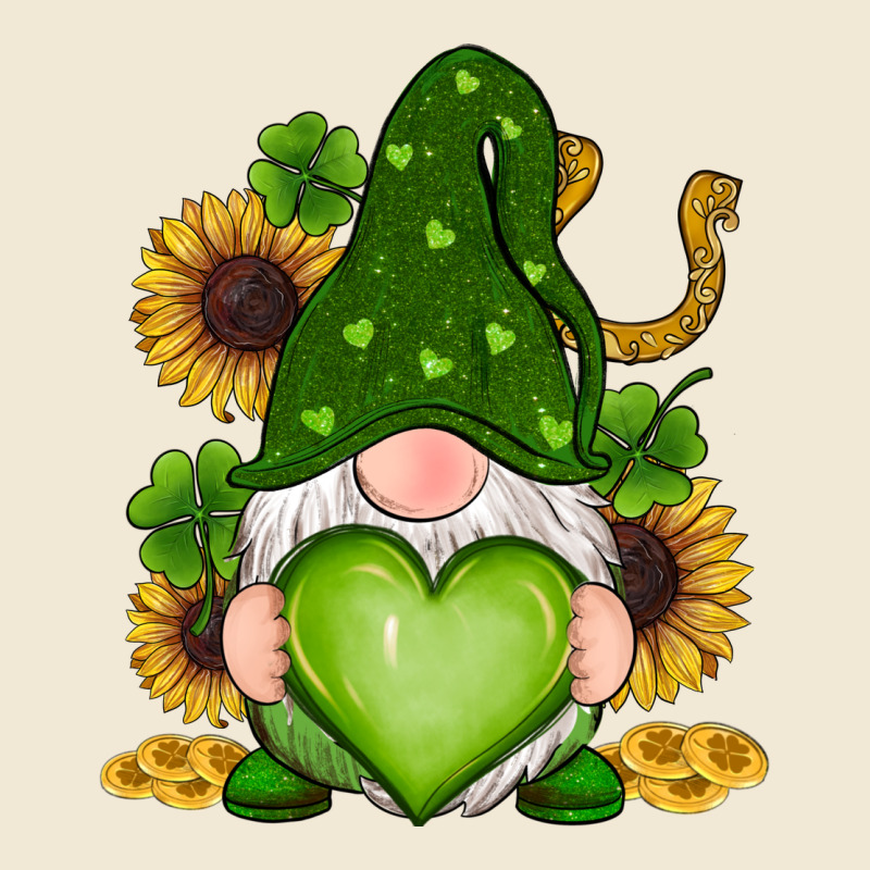 St Patricks Day Shamrock Sunflowers Gnomes Premium Tee by RanaPortraitStore | Teevron