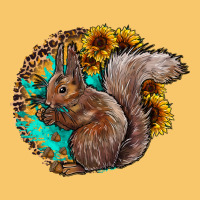 Western Squirrel With Sunflowers Vintage Hoodie | Teevron