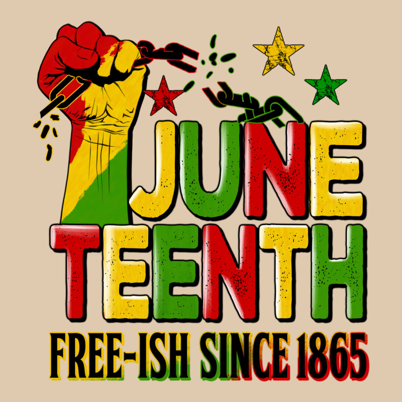 Juneteenth Fist Free Ish Since 1865 Heavyweight Sweatshirt by HRA Design Shop | Teevron