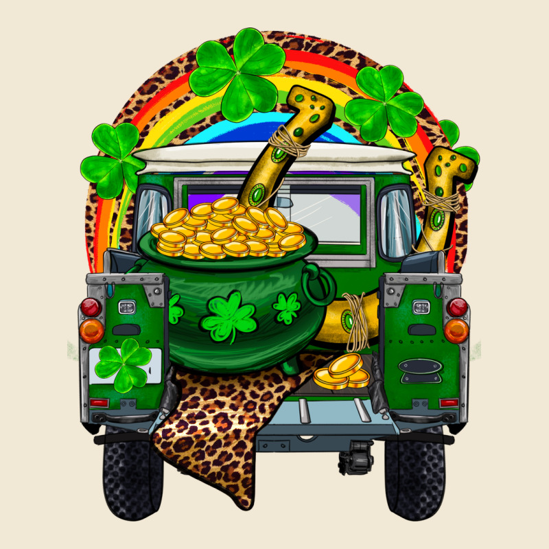 St Patricks Day Truck With Pot Of Gold Horseshoe A Premium Tee by RanaPortraitStore | Teevron