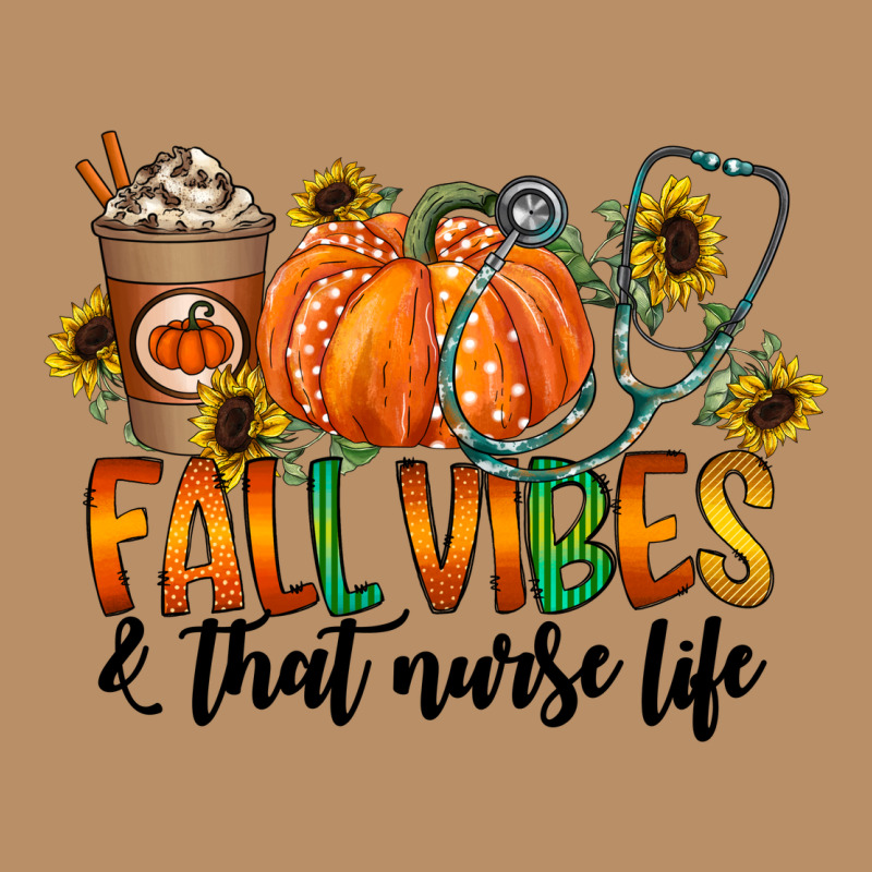 Fall Vibes And That Nurse Life Vintage Hoodie by CowhideDigitalArt | Teevron