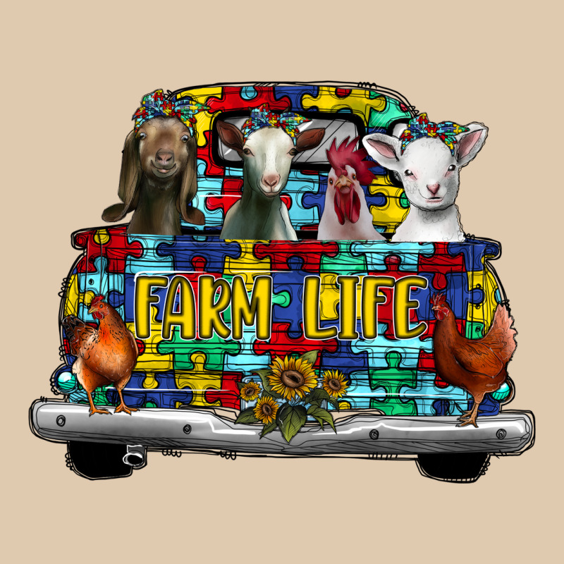 Farm Life Truck Autism Heavyweight Sweatshirt by CowhideDigitalArt | Teevron