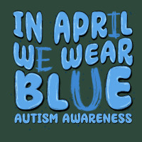 In April We Wear Blue Autism Awareness Zipper Hoodie | Teevron
