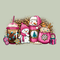 Pink Christmas Winter Snowman Coffee Classic Tee | Teevron