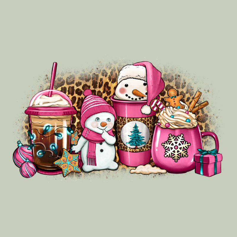 Pink Christmas Winter Snowman Coffee Classic Tee by Jasminsmagicworld | Teevron