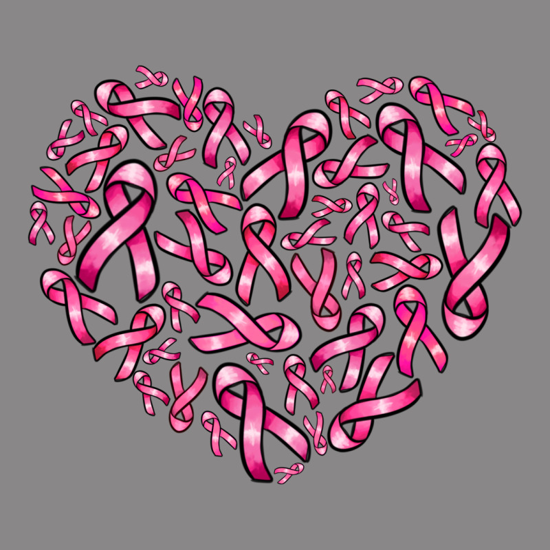 Breast Cancer Ribbon Heart Vintage Tee by AdoDesignShop | Teevron