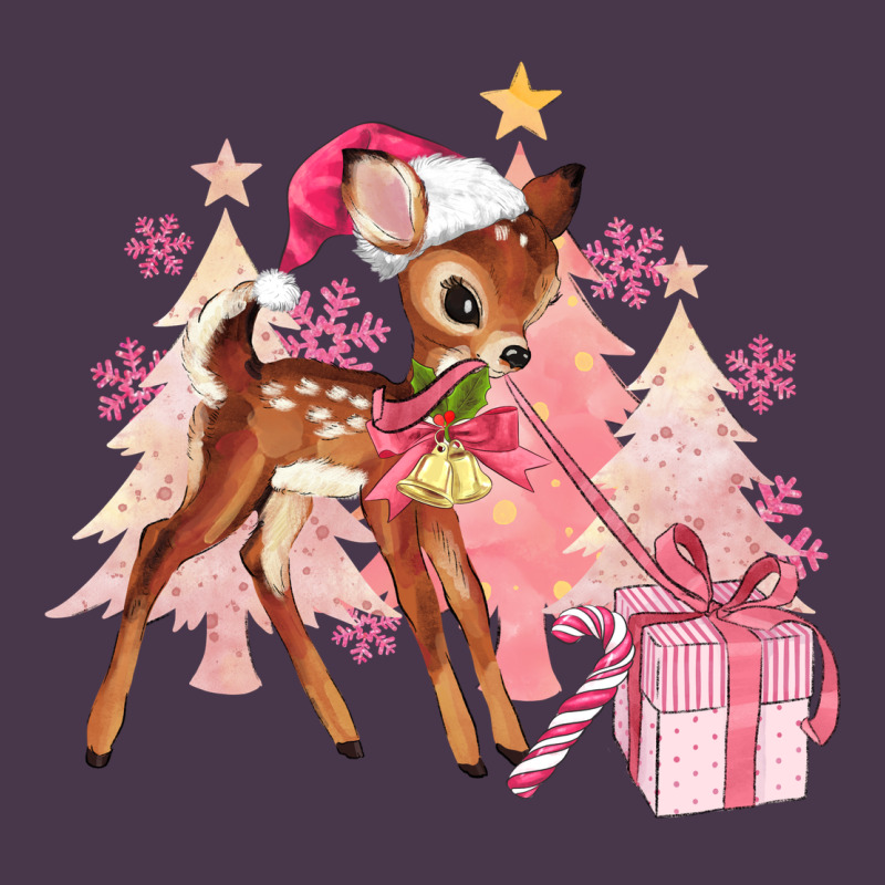 Reindeer Pink Christmas Heavyweight Hoodie by MaliasSmallBusiness | Teevron