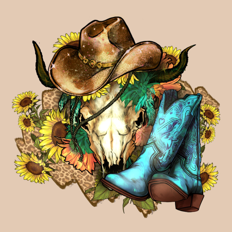 Cow Skull Cowboy Boots Hats Sunflowers Urban Hoodie by HowdyJamesFarm | Teevron